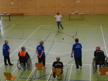 Hallen-Boccia inklusiv bei der BSG in Budenheim
